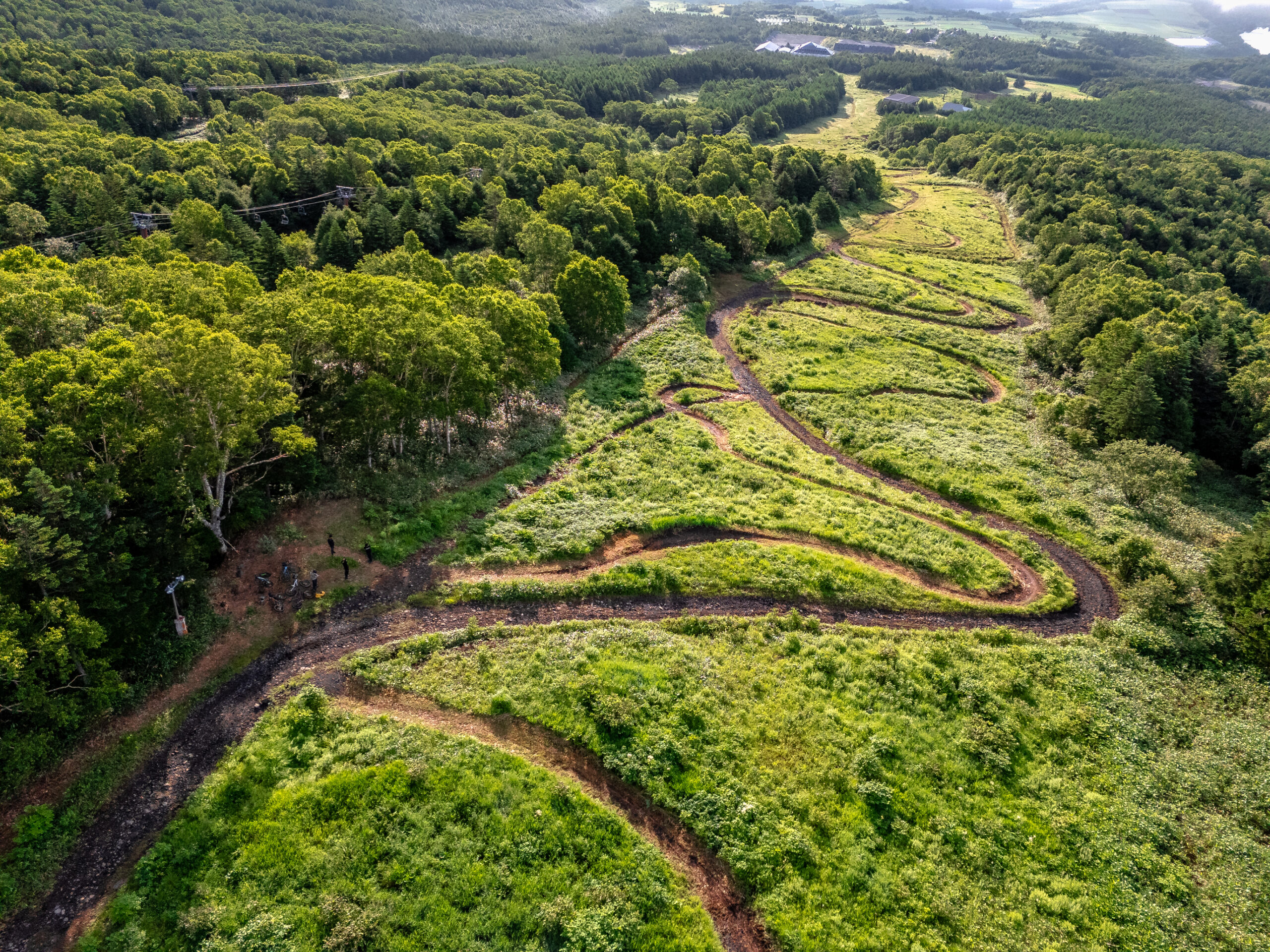 T2 Advanced Downhill Course - expert-only technical trail with natural terrain and steep descents